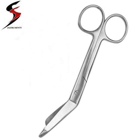 SS INSTRUMENTX Professional tijeras enfermeria, 5.5 Inch tijeras enfermeria punta roma para vendajes de primeros auxilios y uso doméstico, punta redonda seguridad, autoclavables con mangos ergonómicos