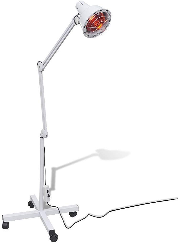 Lámpara infrarroja, lámpara de Terapia de luz roja con Rodillo para acelerar la circulación sanguínea Luz roja de 275 W para salón para Uso doméstico