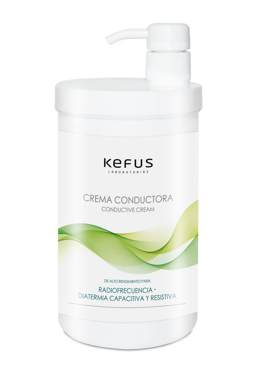 Crema Conductora Radiofrecuencia Corporal 1000ml | Capacitiva y Resistiva | Alto Rendimiento Profesional | Marca Kefus