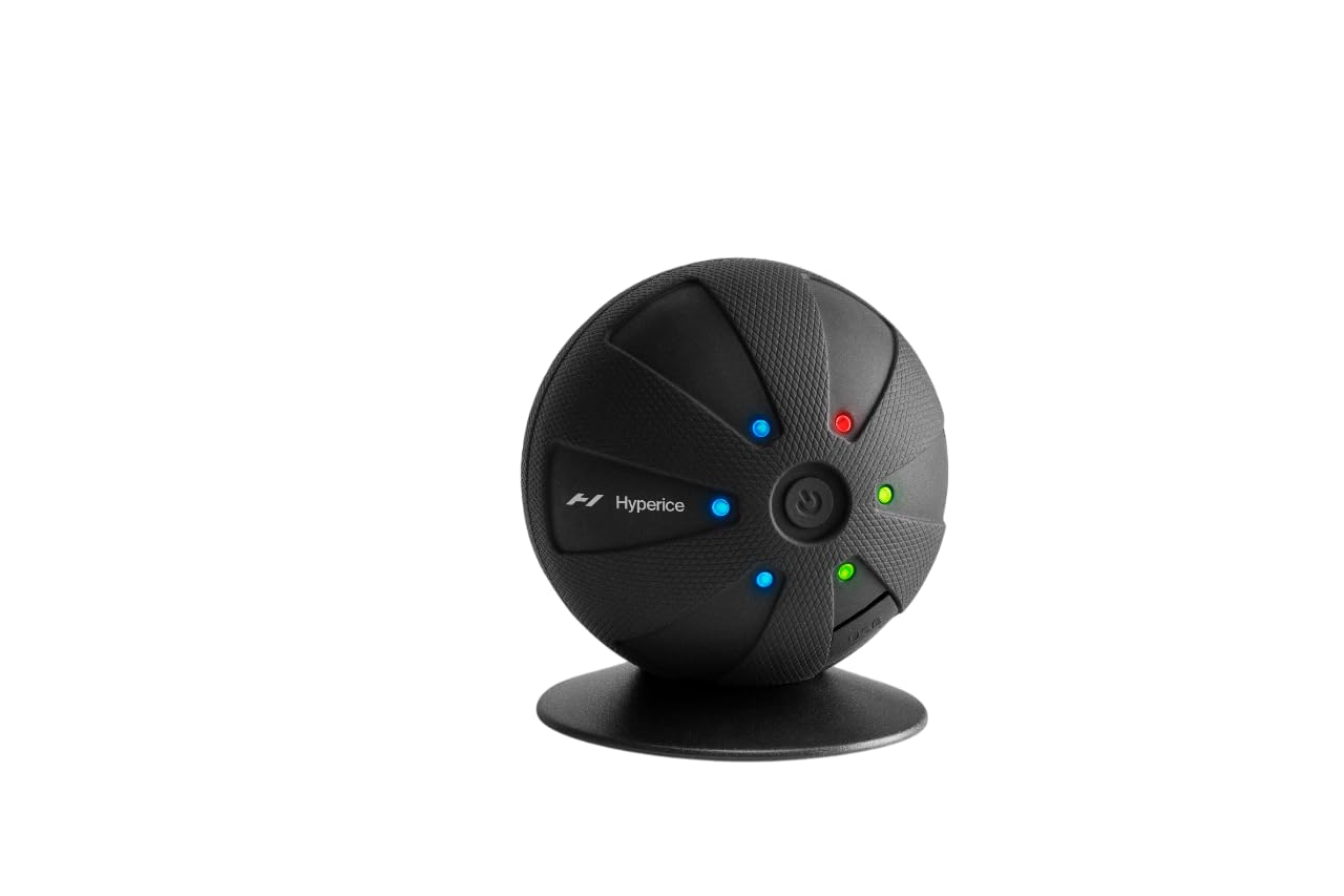 Hyperice Hypersphere Go - Bola de masaje con vibración para la recuperación muscular, liberación miofascial y alivio del dolor - masajeador portátil