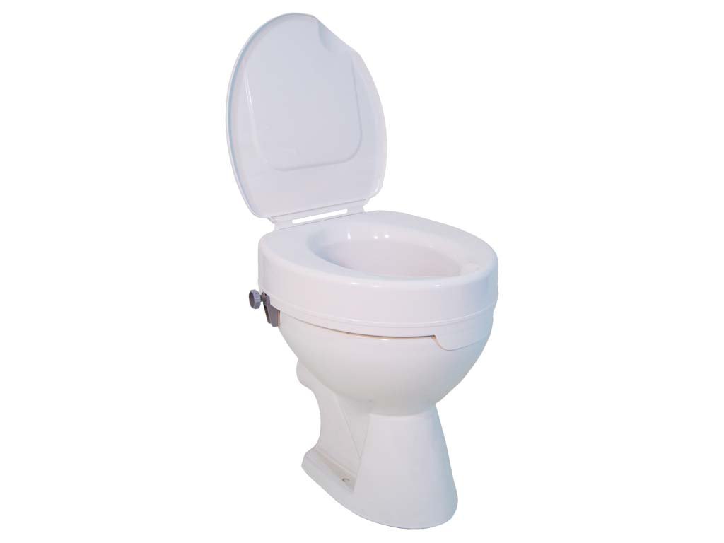 Drive Medical Ticco 2G - Asiento elevador con tapa, color blanco