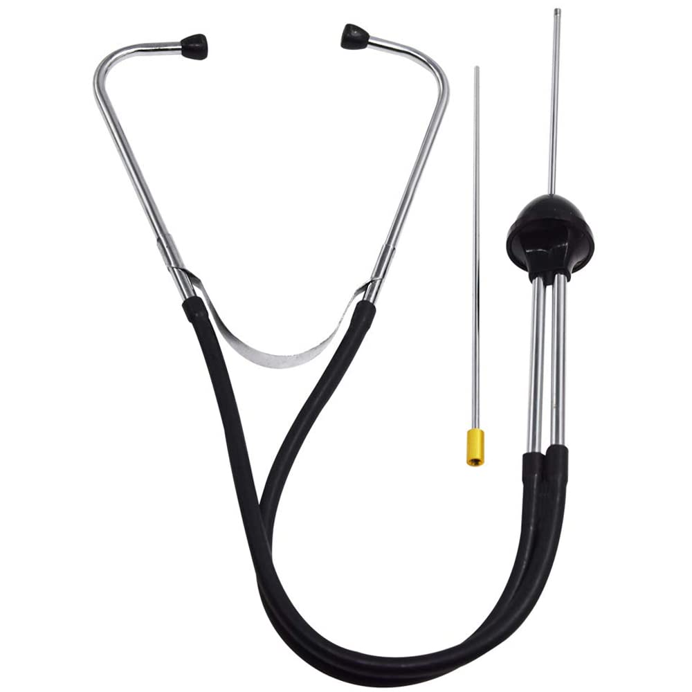 Greluma estetoscopio para mecánico, estetoscopio para motor, herramienta auditiva sensible para diagnóstico de motor automotriz para automóviles, camiones y motocicletas