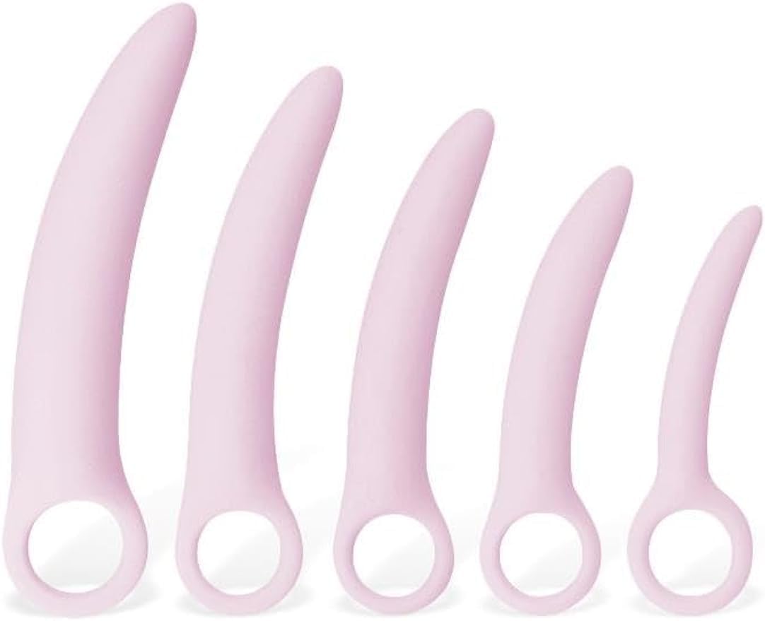 Set de 5 Dilatadores Vaginales Progresivos de Silicona Hipoalergénica-aa53454
