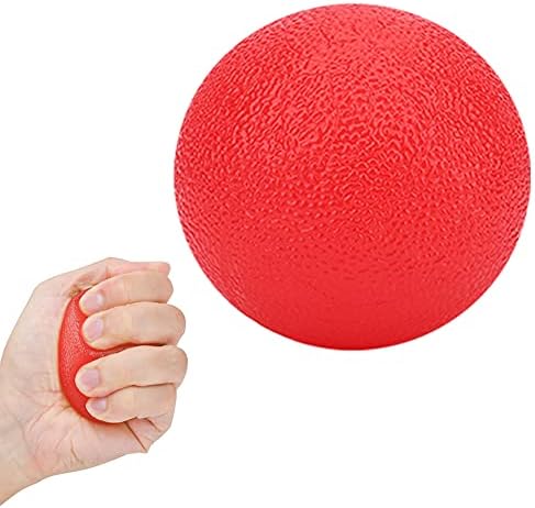 Pelota Anti Estrés y Rehabilitación - Bola de Masaje Portátil y Suave para Mano - Antiestrés para Adultos, Adolescentes y del Estrés - Stress Ball