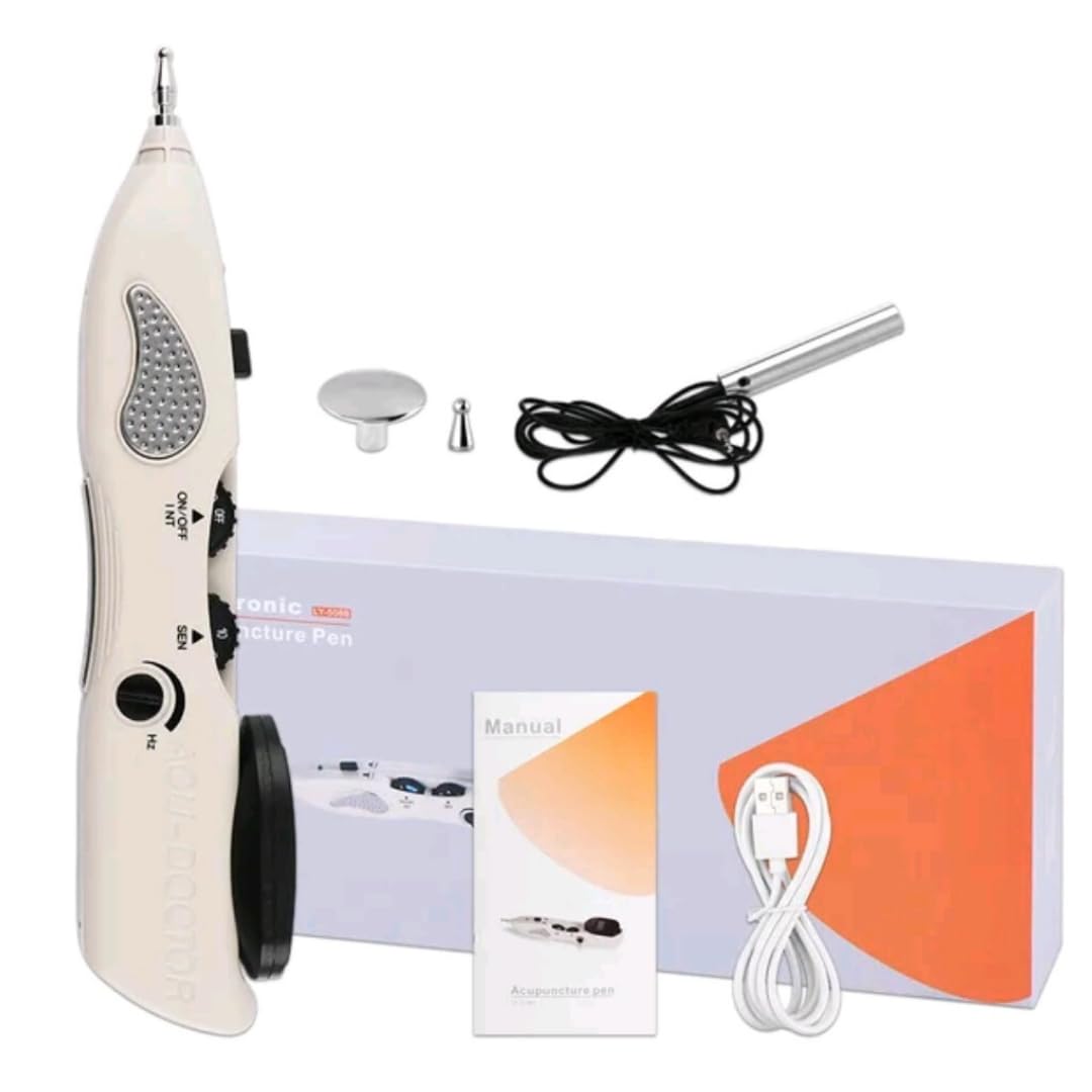 Pointer fisioterapia, pointer recargable con ajuste de intensidad y frecuencia, acupuntura masaje pen, estimulador muscular, electropuncion