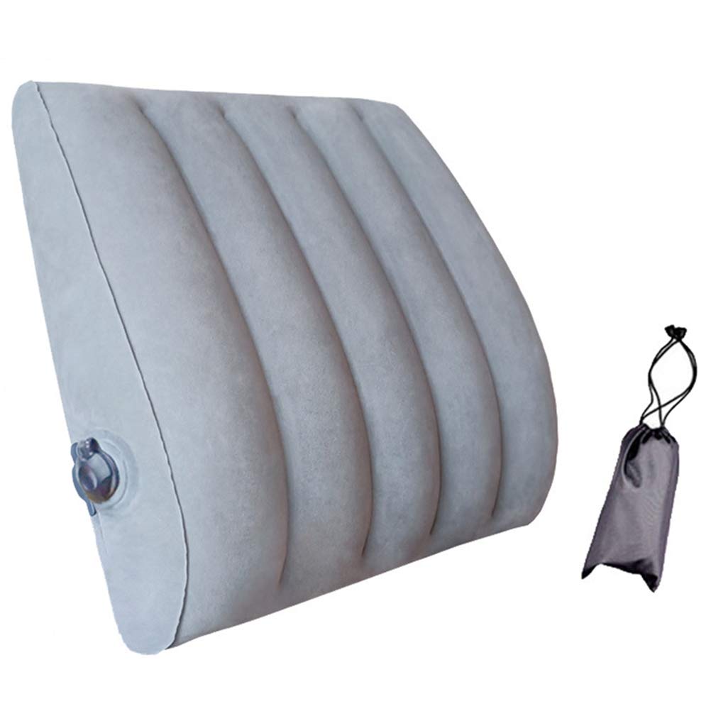 JTLB Cubo Inflable Almohada Inflable Ultraligera para Acampar Almohada de Apoyo para la Columna Lumbar Almohada Lumbar de Espuma para el hogar, la Oficina, el automóvil, los Viajes