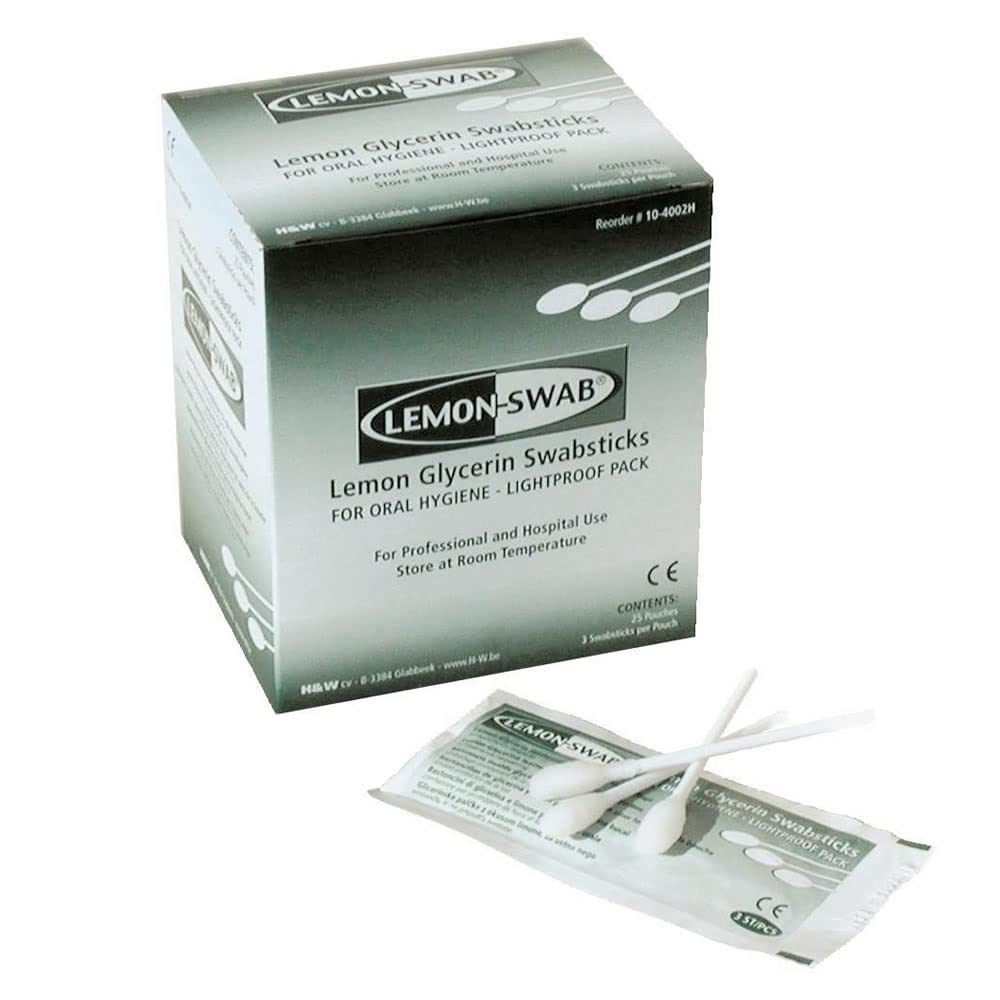 Hygea Lemon-Glycerin Swabsticks - 3s, Lmn Glycerine Swabsticks 3S, (3/PACK, 25 PACKS/BOX) by Medline