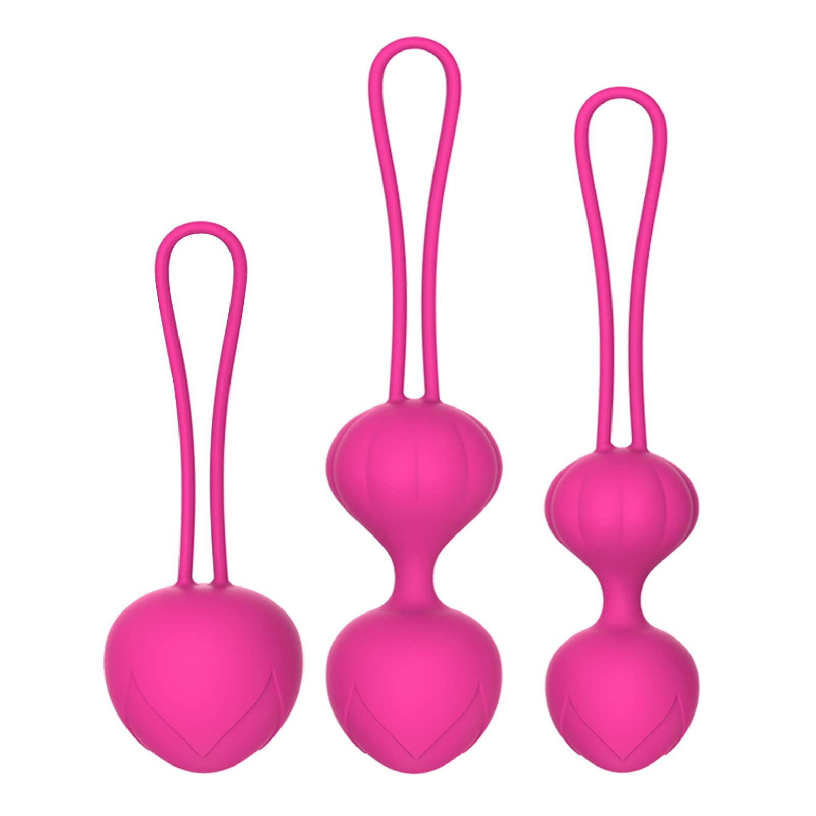 Bolas de entrenamiento para el suelo pélvico para mujeres, Bolas de ejercicio de silicona para el control de la vejiga y ejercicios de suelo pélvico