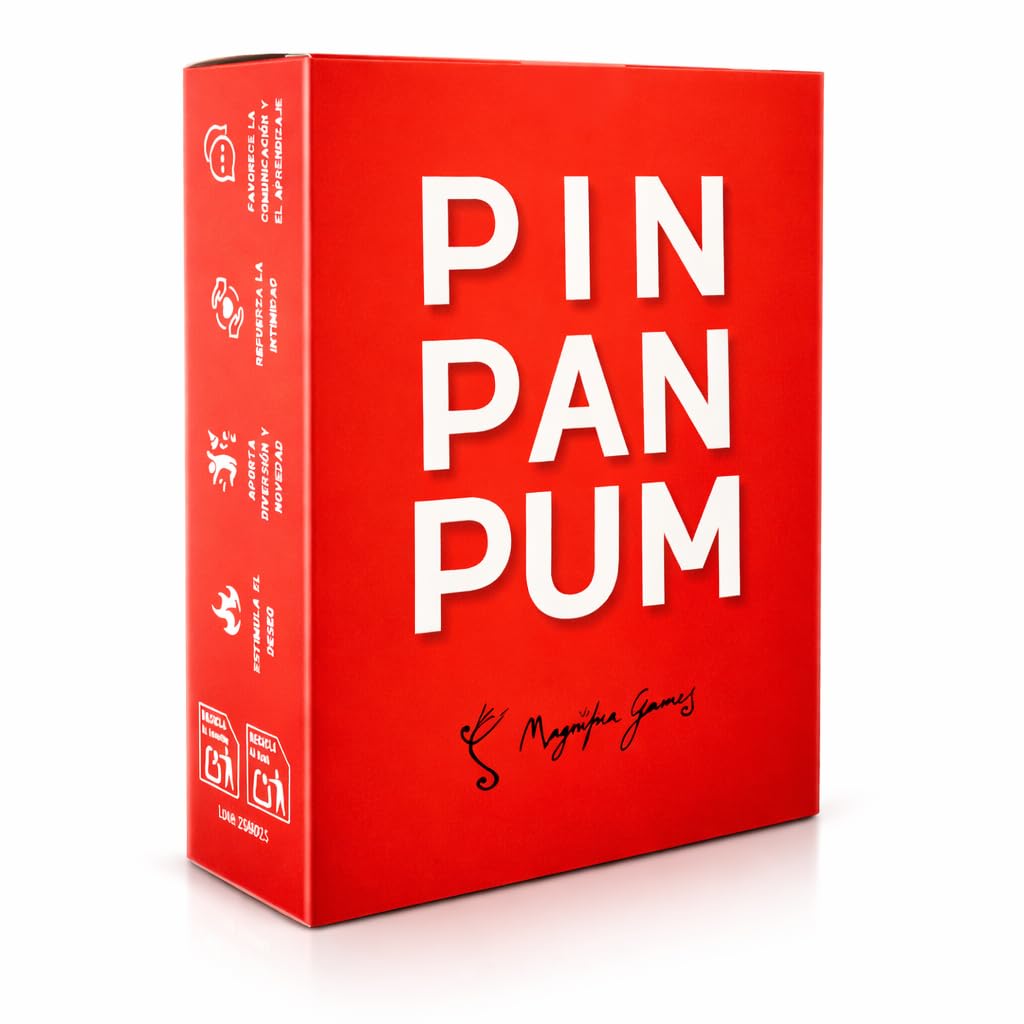 PIN PAN PUM - El Juego para Parejas que Despierta la Conexión y el Deseo - Cartas Divertidas de Preguntas, Retos y Más - Regalo Original para Parejas - Aniversario y San Valentín - Hombre y Mujer