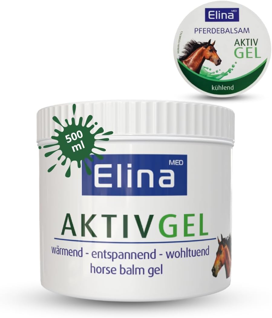 Balsamo de Caballo 500ml Efecto Frio | Gel Arnica Crema Antiinflamatoria | Crema dolores Musculares y Articulaciones | Gel Piernas Cansadas Circulación | Gel Masaje Deportivo | Uso Topico