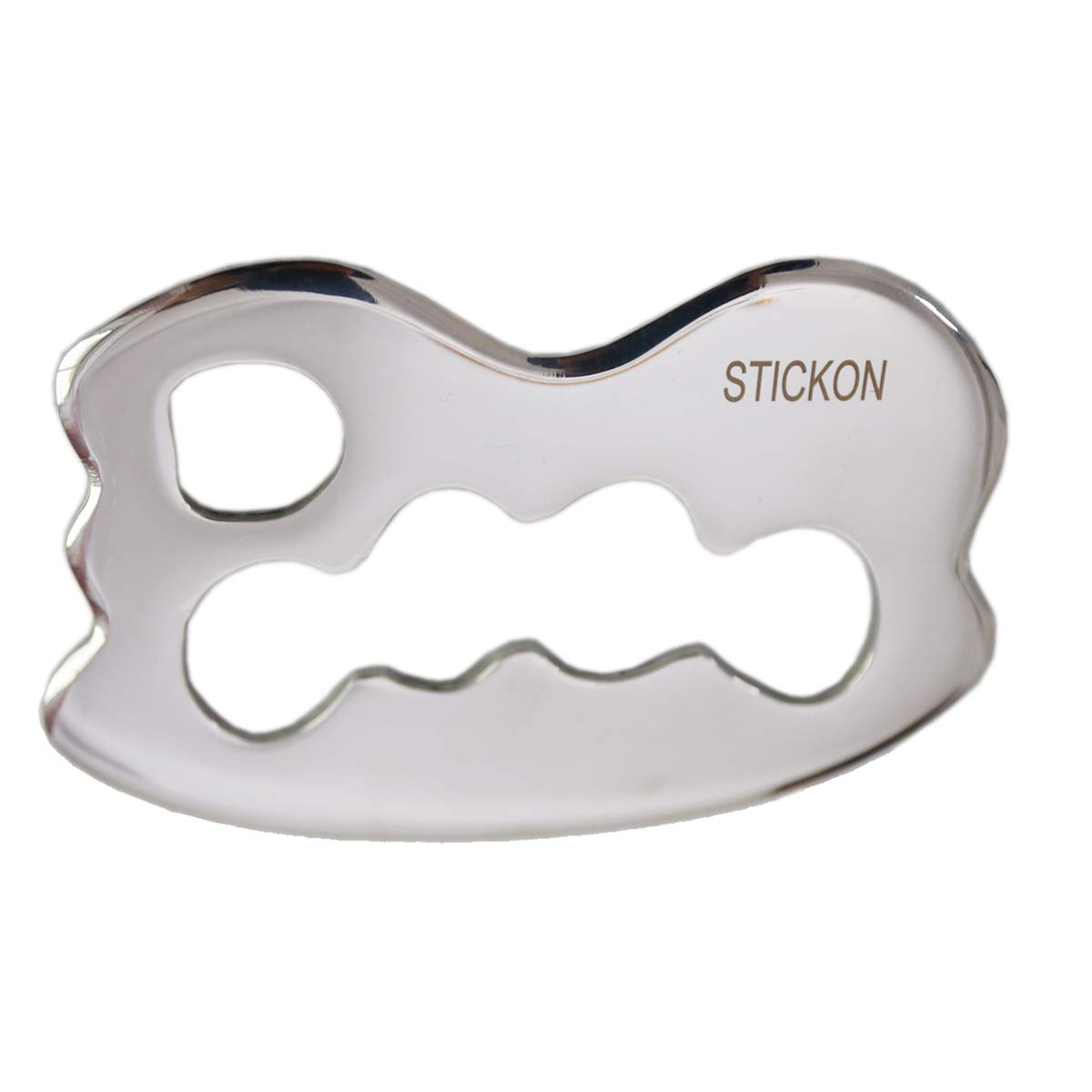STICKON Herramienta de masaje para raspar Gua Sha de acero inoxidable, herramientas IAST, gran herramienta de movilización de tejidos blandos (STICKON-01)