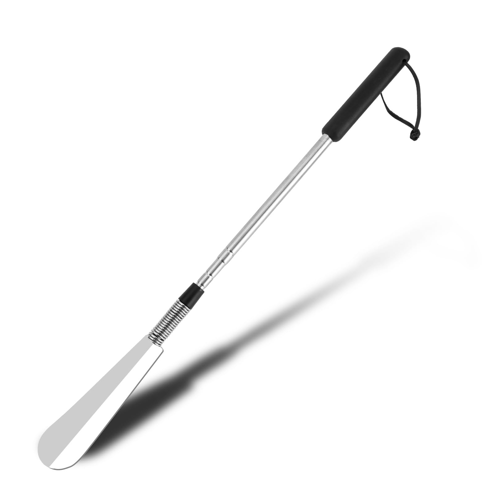 Calzador Extensible, Calzador Acero Inoxidable Primera Calidad con Mango Ajustable y Mango Largo Calzador Telescópico Ayuda para Ponerse Los Zapatos para Mujeres Hombres y Personas Mayores