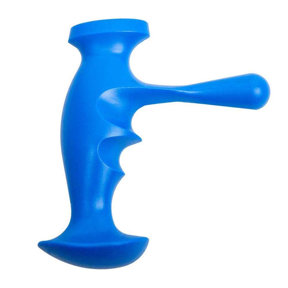 Herramienta de masaje de tejido profundo, eficaz acupresión de puntos gatillo Masaje presión del pulgar ahorrador masajeador alivio del dolor trasero del masaje Herramienta Azul