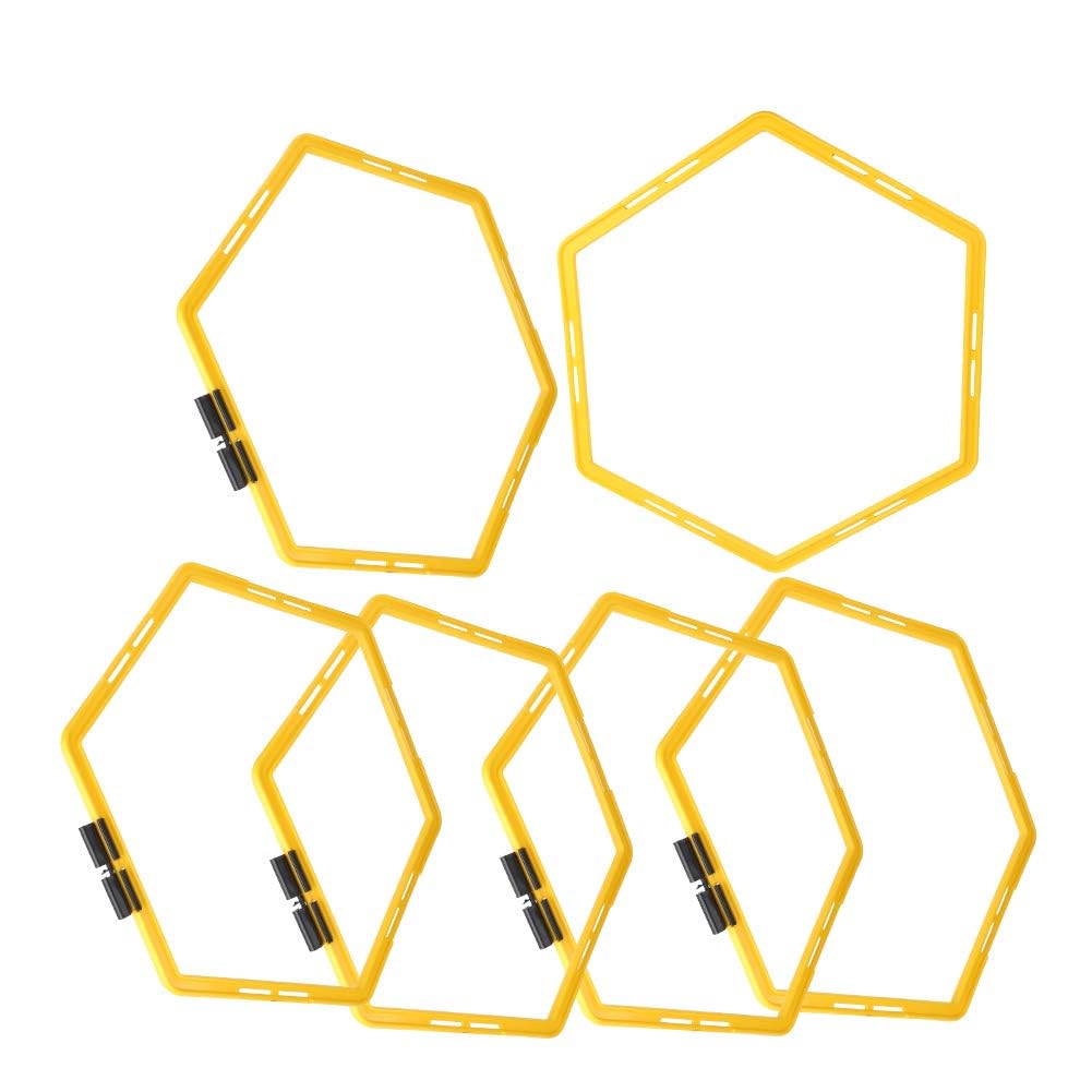 Anillo De Agilidad Hexagonal, 6 Piezas De Círculo De Agilidad Hexagonal Anillos Hexagonales De Aro De Entrenamiento De Agilidad Nillo De Círculo De Entrenamiento para Entrenamiento Velocidad
