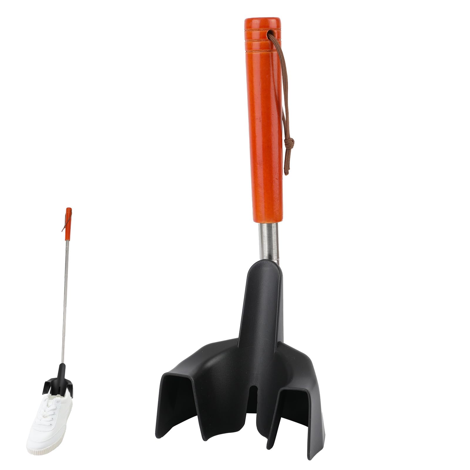 Gosknor Calzador Retráctil, Calzador Portátil de 78 cm con Mango Largo Longitud Ajustable Ayuda para Ponerse el Calzado Ayuda para Personas Mayores Hombres y Mujeres