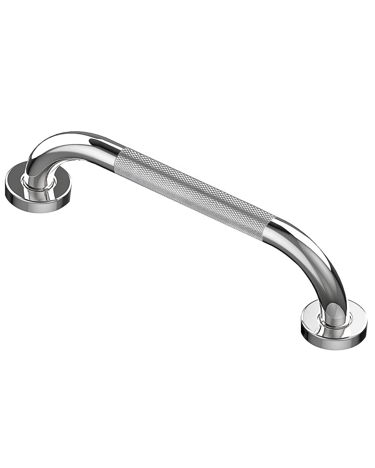 Howdah Agarraderas Baño Para Mayores 30 CM Barra de Agarre de Acero Inoxidable Cromado para el Baño, Asa de Ducha, Asa de Baño, Barras de Agarre Para el Baño Con Patrón Antideslizante