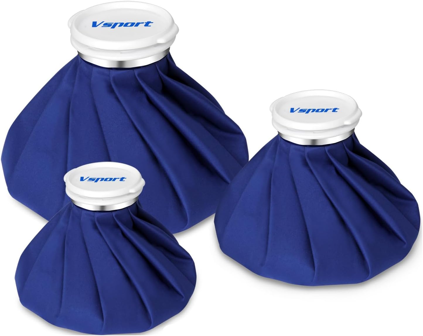 Bolsa de hielo para lesiones, reutilizable para frío, terapia de calor y frío y alivio del dolor con envoltura elástica y transpirable, 3 tamaños (6"/9"/11")