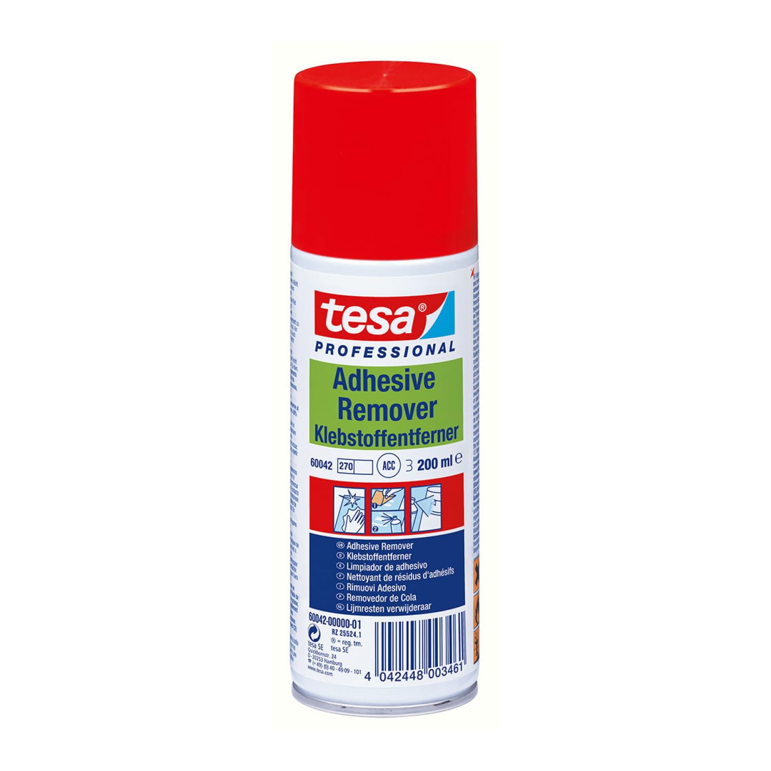 Tesa Limpiador de Pegamento en Spray, 200 ml