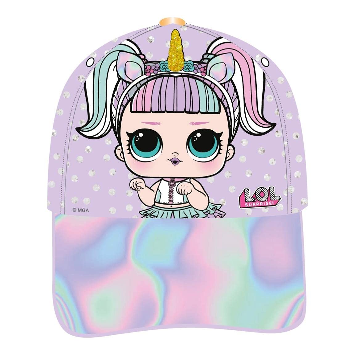 lol surprise 8427934281541 Gorra Innovación LOL, Malva, 48 para Niñas