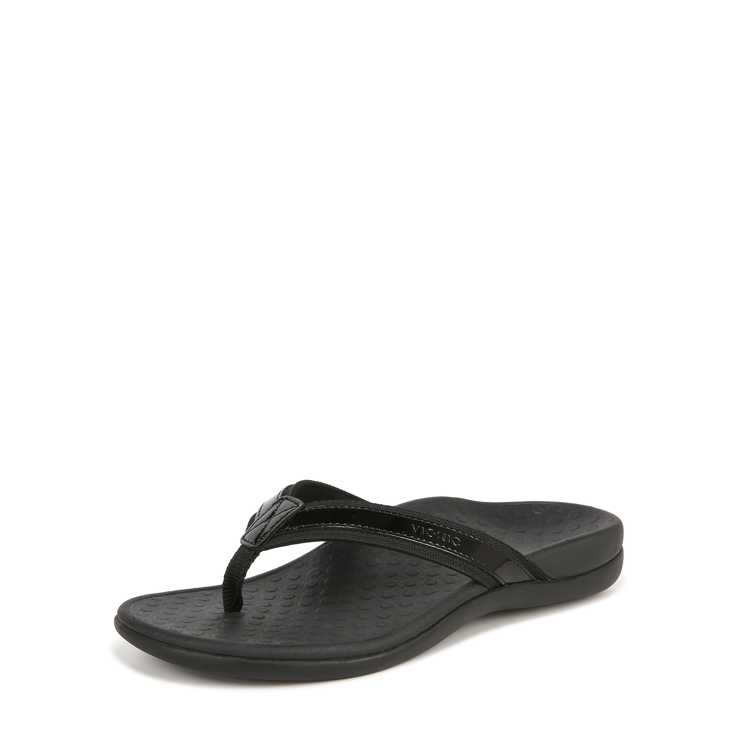 Vionic tideii mujeres Slide en ortopédica sandalias (5 B (M) US, Negro), talla: 3