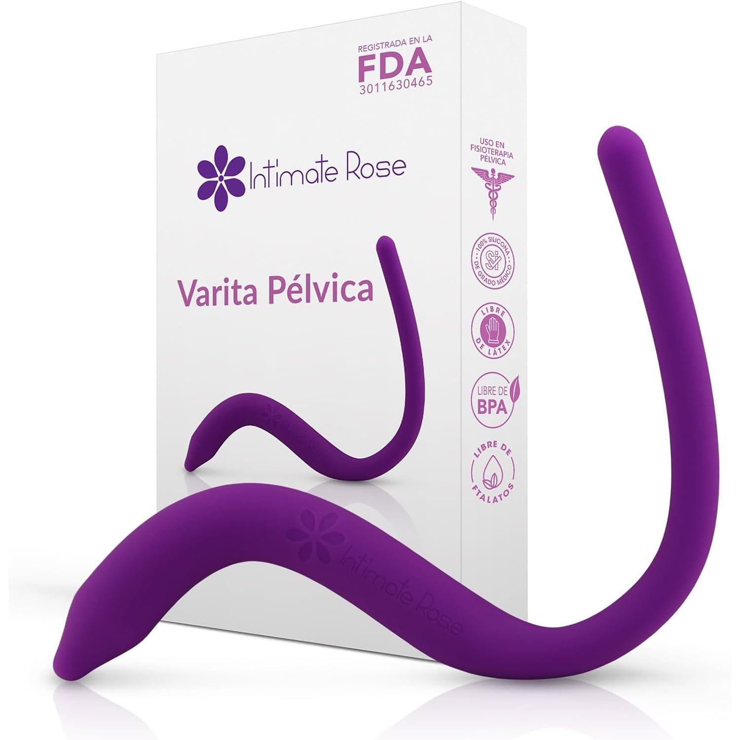 Intimate Rose - Varita pélvica para desencadenar los músculos del suelo pélvico, para hombres y mujeres, uso de terapia física pélvica