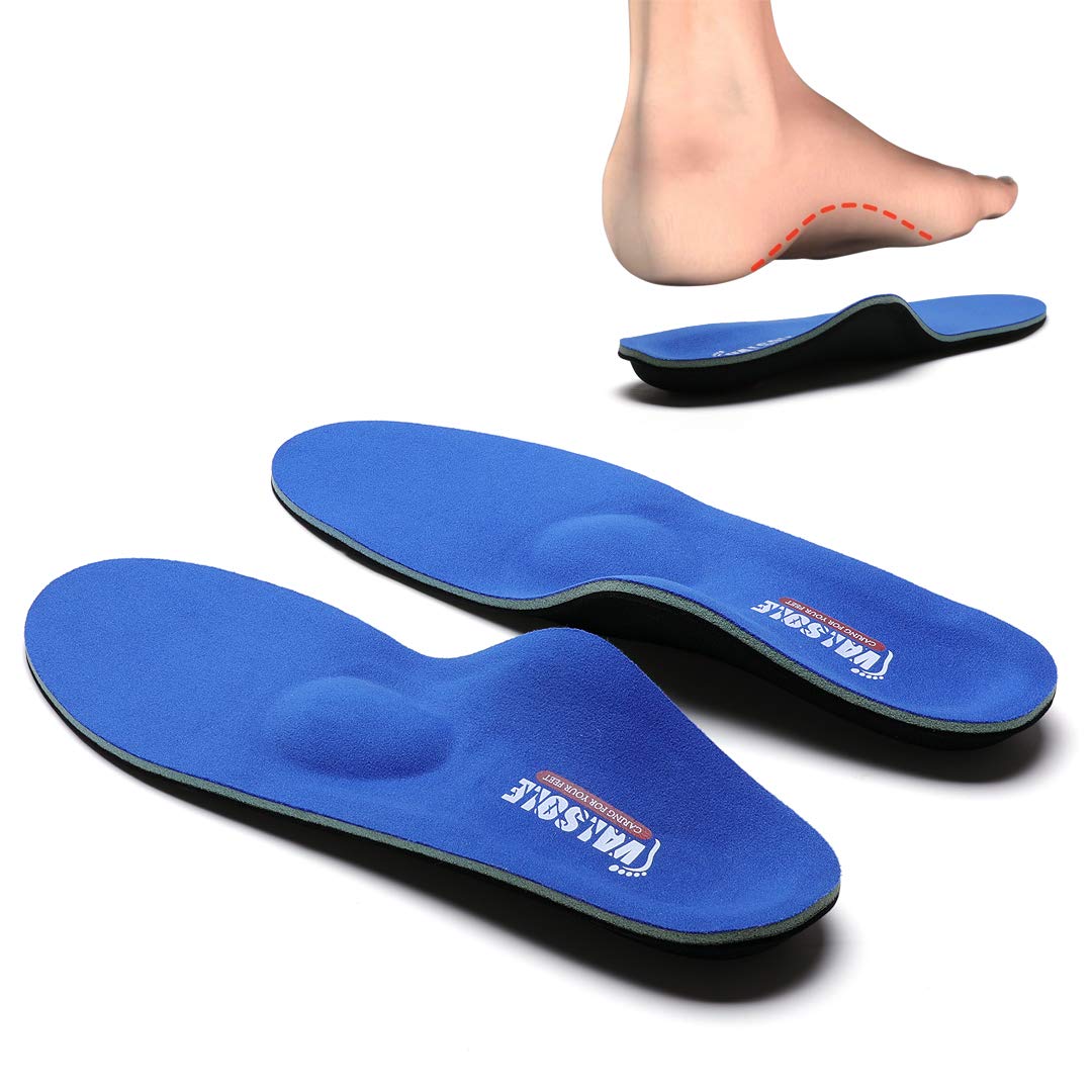 Plantillas Ortopédicas soportes de arco y talones la absorción de choque- para el dolor de talón, pie plano, Fascitis Plantar, dolor de rodilla y espalda