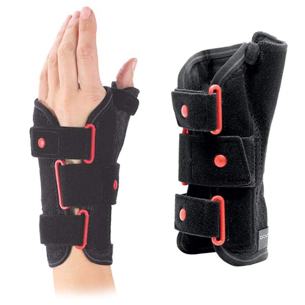 Donjoy Respiform Plus - Muñequera corta de 23 cm para muñeca con agarre pulgar – Derecho – Tamaño grande – (circunferencia de la muñeca 19 – 21 cm) – Marca CE