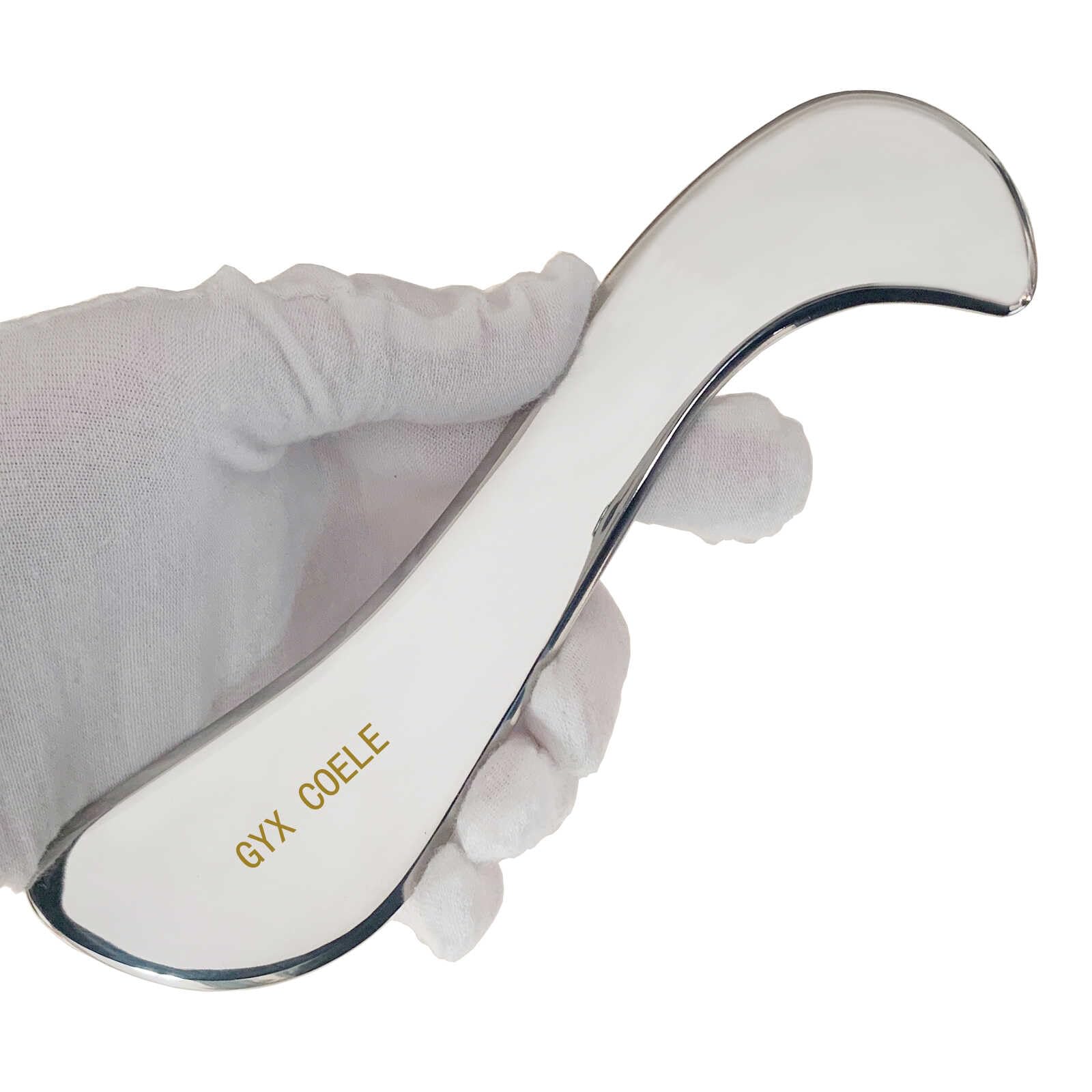 Herramienta de masaje de acero inoxidable Gua Sha, raspador muscular, herramientas IASTM, gran herramienta de movilización de tejidos blandos (G)