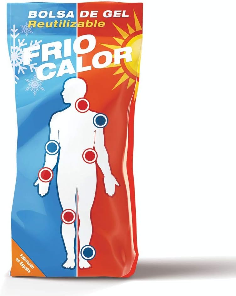 Bolsa de Gel Frío-calor Reutilizable Sport 13x27cm, Fabricado en España