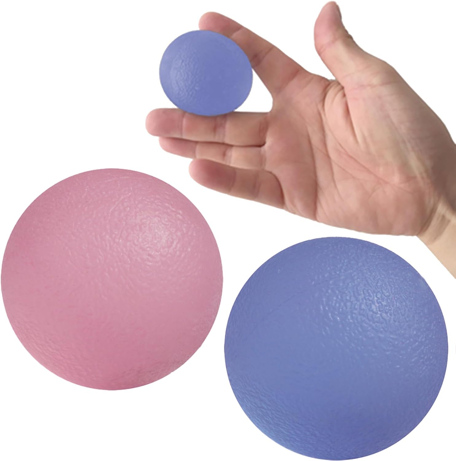 ResultSport Pelota Antiestres - Juego de 2 bolas de gel terapéuticas para ejercicios de mano, para adultos, alivio de la artritis, rehabilitación de accidentes cerebrovasculares