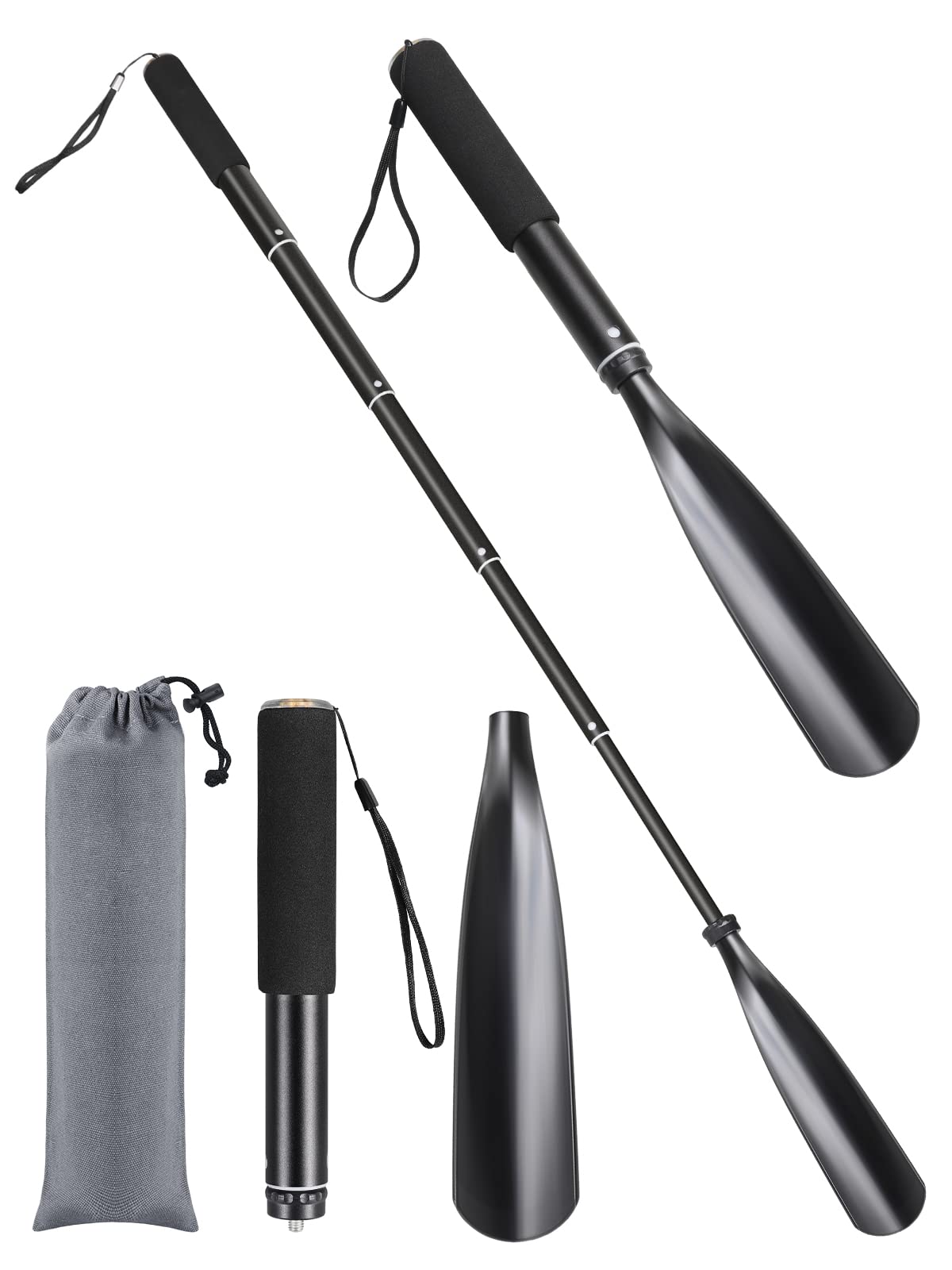 Calzador De Zapatos Largo -Telescópico 41-97cm, Calzador Largo de Plástico con Mango de Metal, Para Hombres, Mujeres, Niños y Personas Mayores