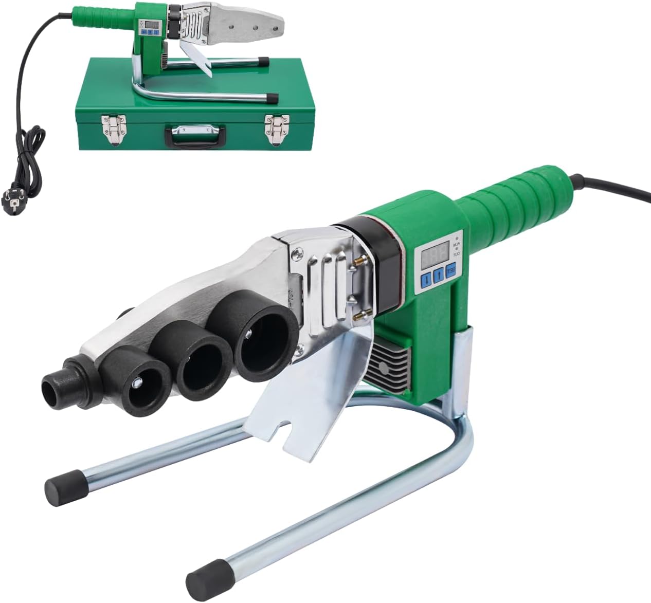 Soldadora de tubos de agua con pantalla digital 20-32mm máquina soldadora de tubos herramienta de soldadura de tubos para PPR, Pb, PE, PV, plásticos