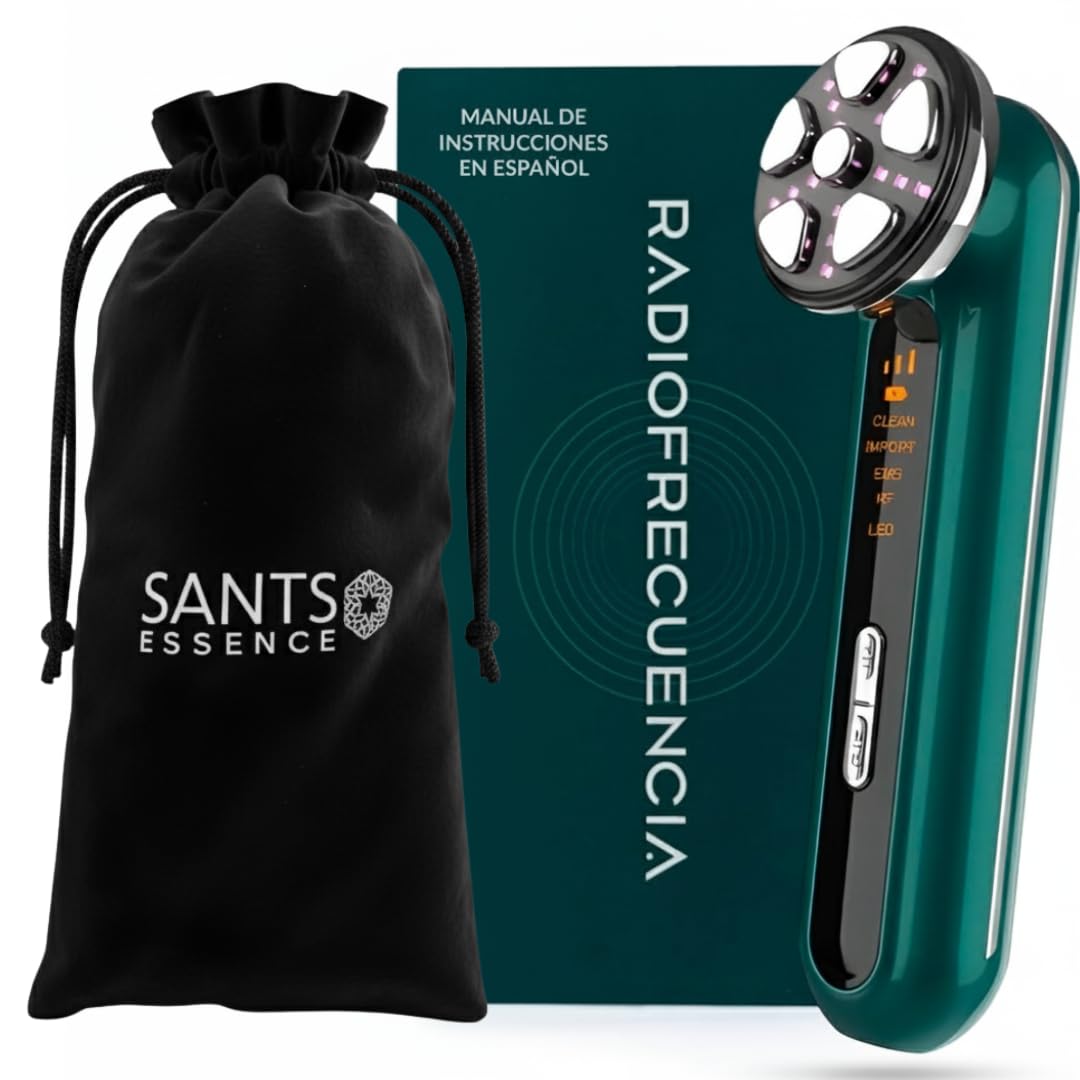 Aparato Radiofrecuencia Facial 5 en 1 - Masajeador Facial Reafirmante para Todo Tipo de Pieles - Masajeador Facial Antiarrugas - Radiofrecuencia Facial y Corporal Profesional