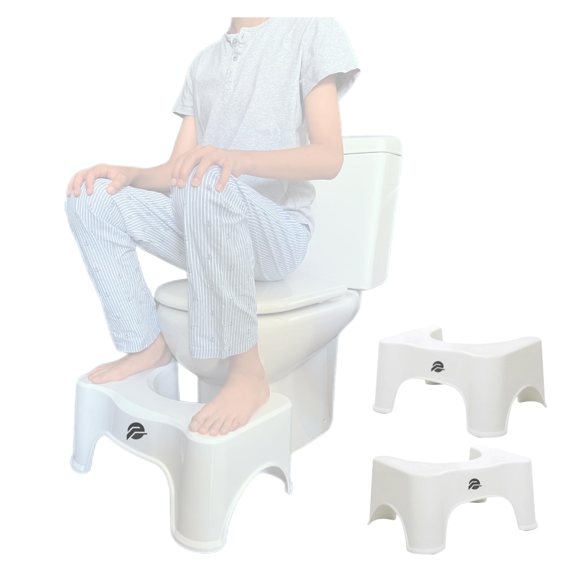ELEVATEX! - Juego de 2 taburetes para Inodoro.. Taburete fisiológico. Taburete WC x2 ELEVATEX! SQUATTY Potty