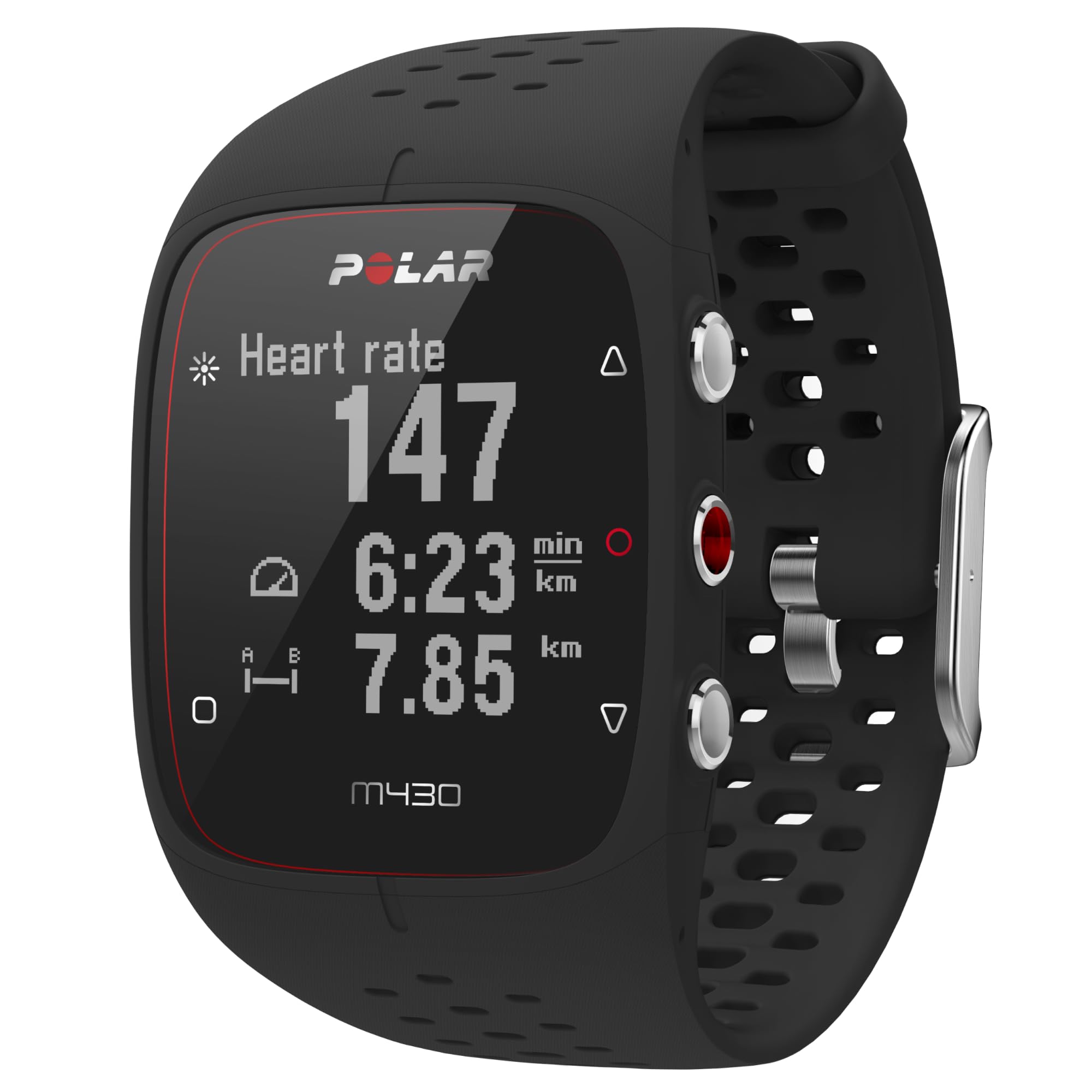 Polar M430 - Reloj de Entrenamiento con GPS y Pulsometro Muñeca - Running Watch, Registro Actividad 24/7 y Registro del Sueño, Velocidad, Distancia También en Indoor, M/L