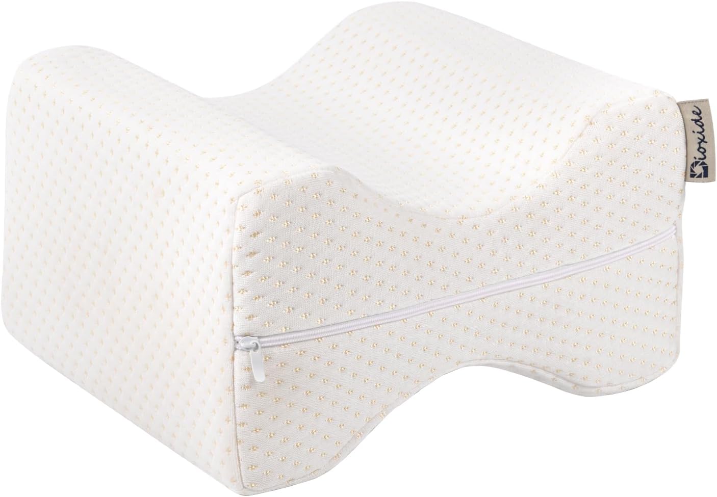 Dioxide Almohada Piernas Dormir, Almohada para Piernas Extraíble Cojin para Dormir Entre Las Piernas para el Alivio del Dolor Piernas Caderas Laterales para Dormir (Blanco)