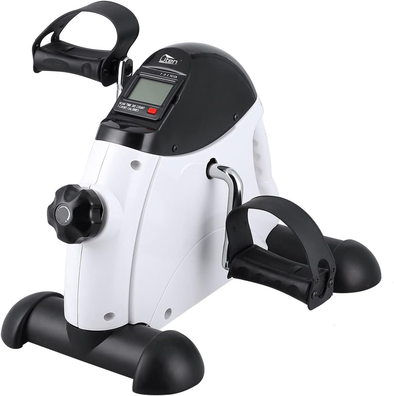 Uten Mini Pedal de Ejercicio Estaticos para Bicicleta de Ejercicio para Brazos y Piernas con Pantalla LCD y Resistencia Ajustable, Ciclo de Resistencia en Interiores Bicicleta de Ejercicio