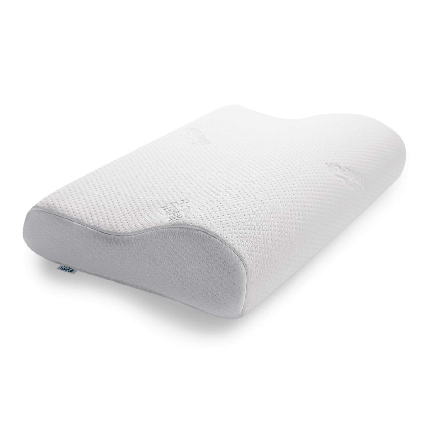 TEMPUR Original Almohada cervical viscoelástica, almohada ergonómica para dormir boca arriba y de lado, Sensación inicial firme, Queen M (61 x 31 x 10/7 cm)
