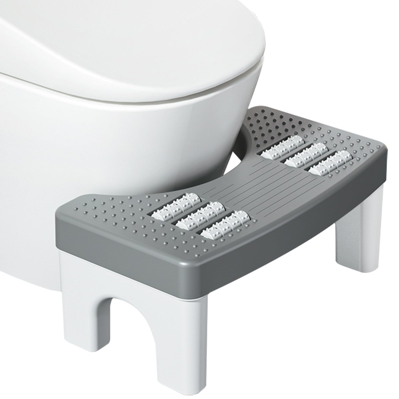 Taburete para Inodoro, 38.5 * 20 * 18cm Taburete Baño Plegable, Taburete Fisiológico para Inodoro con Almohadillas Antideslizantes para Favorece la Posición Squatty contra el Estreñimiento