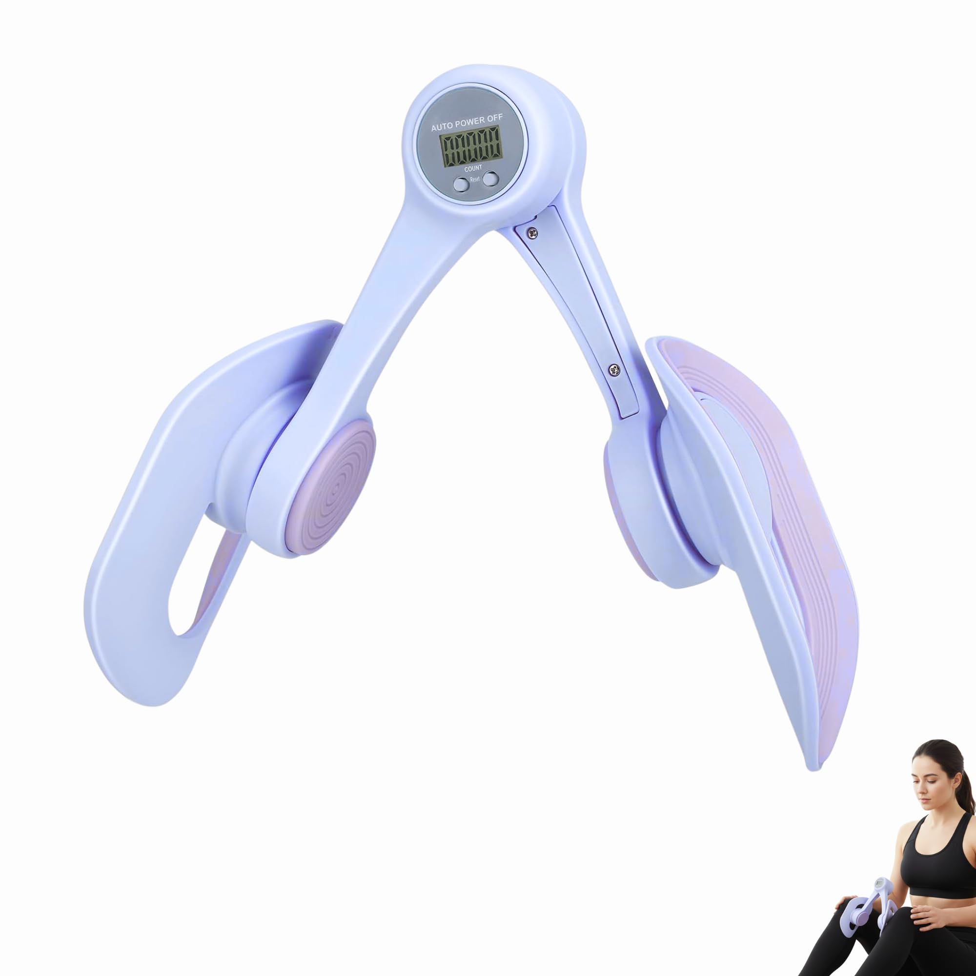 Ejercitador de Caderas.Entrenador de Piernas,Fortalecedor de Suelo Pélvico.Máquina de Glúteos para Entrenar en Casa,Gym. Accesorio Deportivo con Resistencia y Contador de Repeticiones.