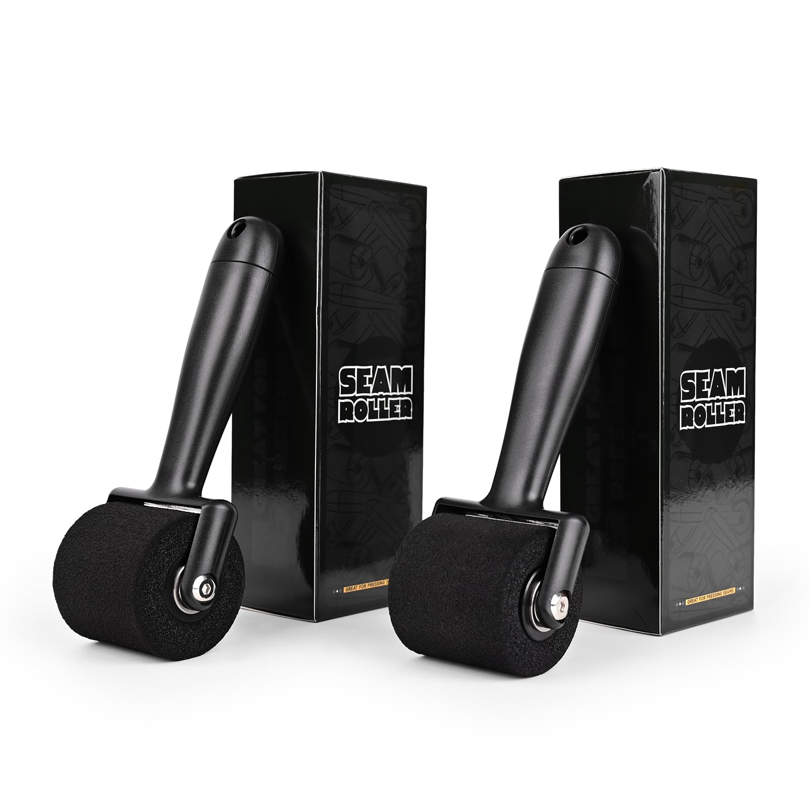 EHDIS 2 rodillos de espuma, rodillo de espuma, juego de rodillo de pintura, herramienta de laminación, para Cricut, impresión de bloques, impresión, papel pintado y manualidades, herramienta de