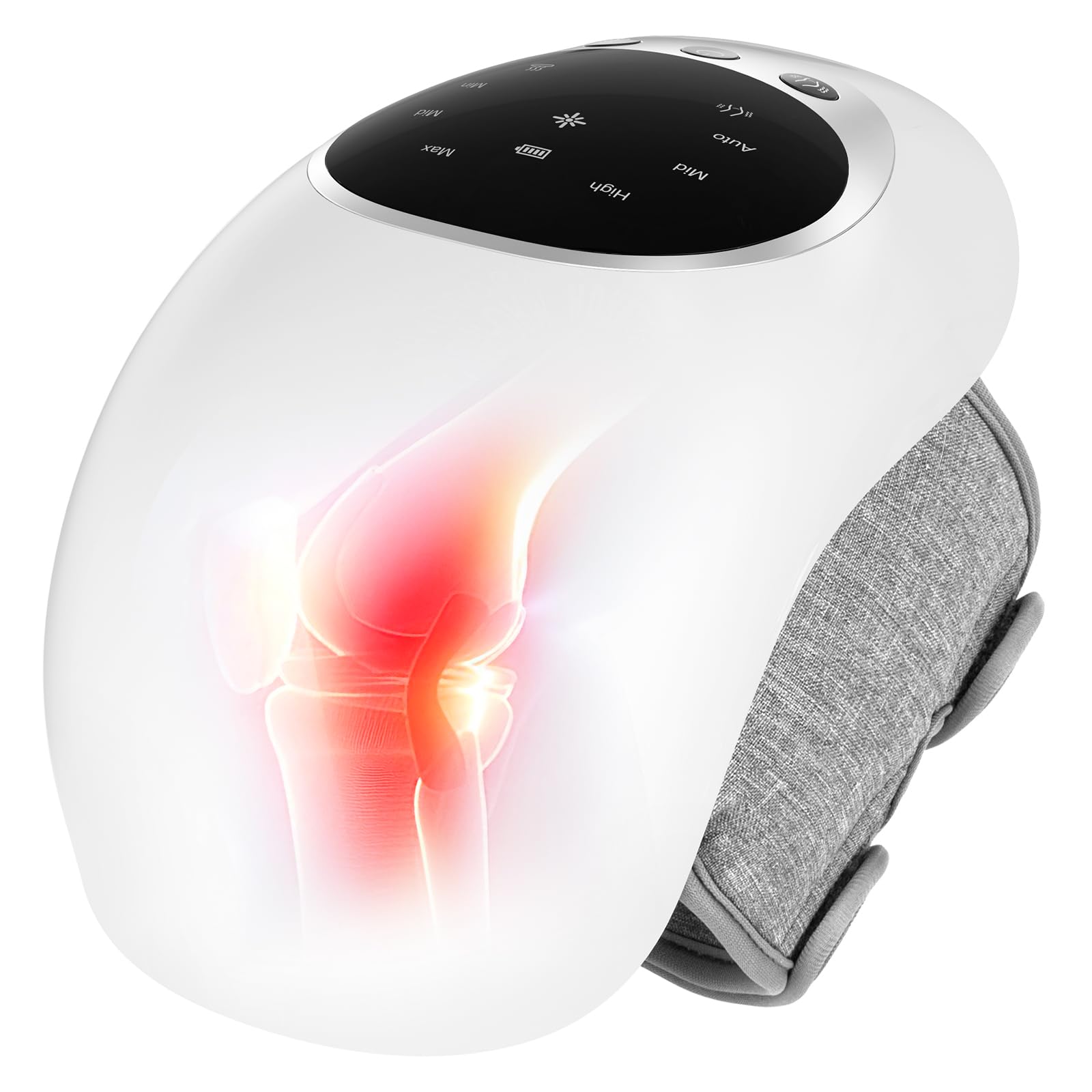 Cozion Masajeador de Rodilla Inalámbrico con calefacción por Terapia con Láser y Vibración, para la Artritis, Tirón de Ligamentos y Lesiones Musculares