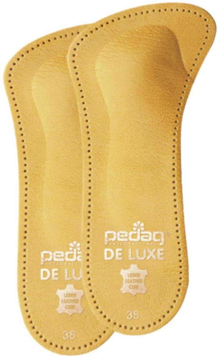 De Luxe 3/4 Plantillas Para Zapatos De Cuera con Reducción y Soporte para pie con dedos abiertos - Marrón, 38 EU