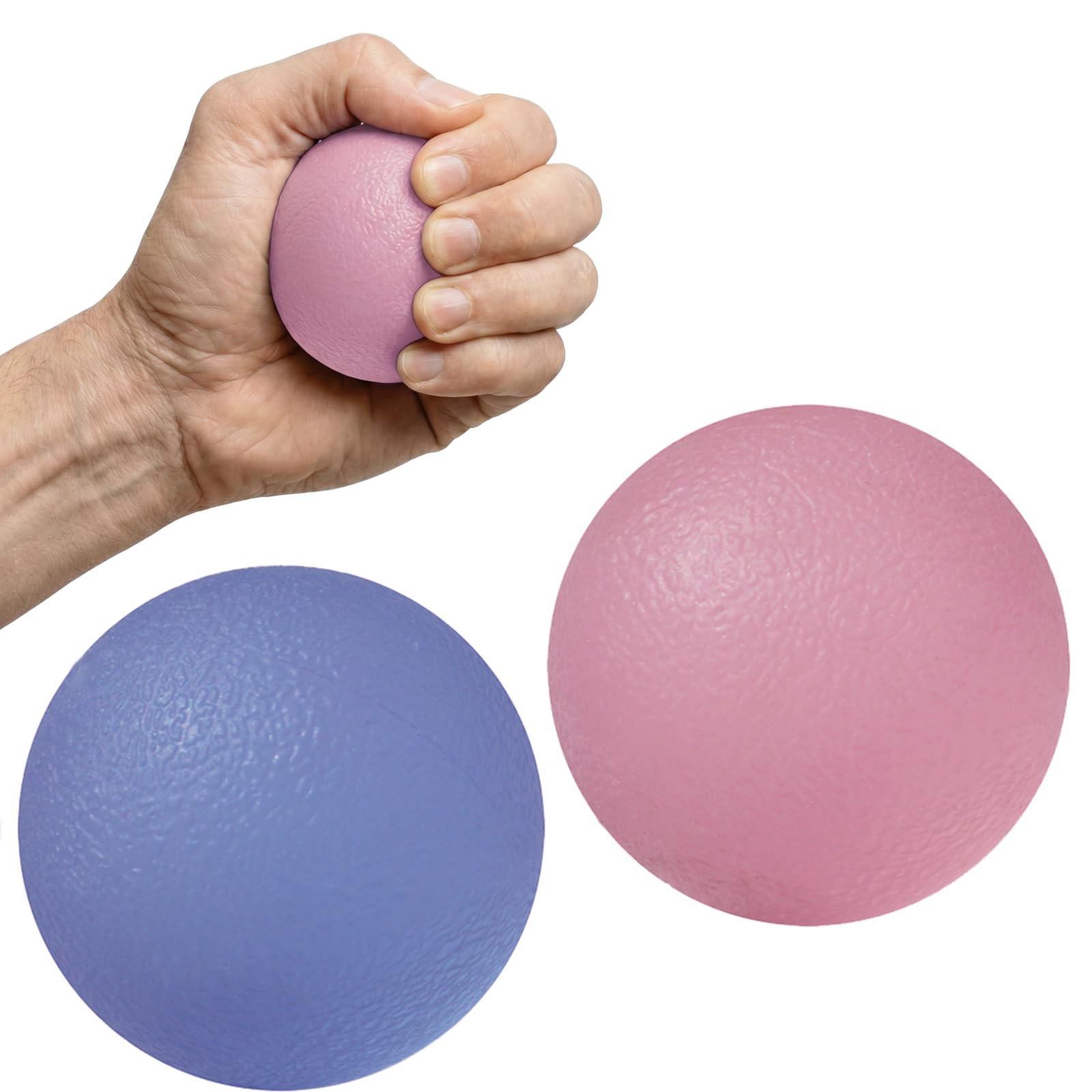 ResultSport Pelota Antiestrés para Adultos, Set de 2 Bolas de Gel