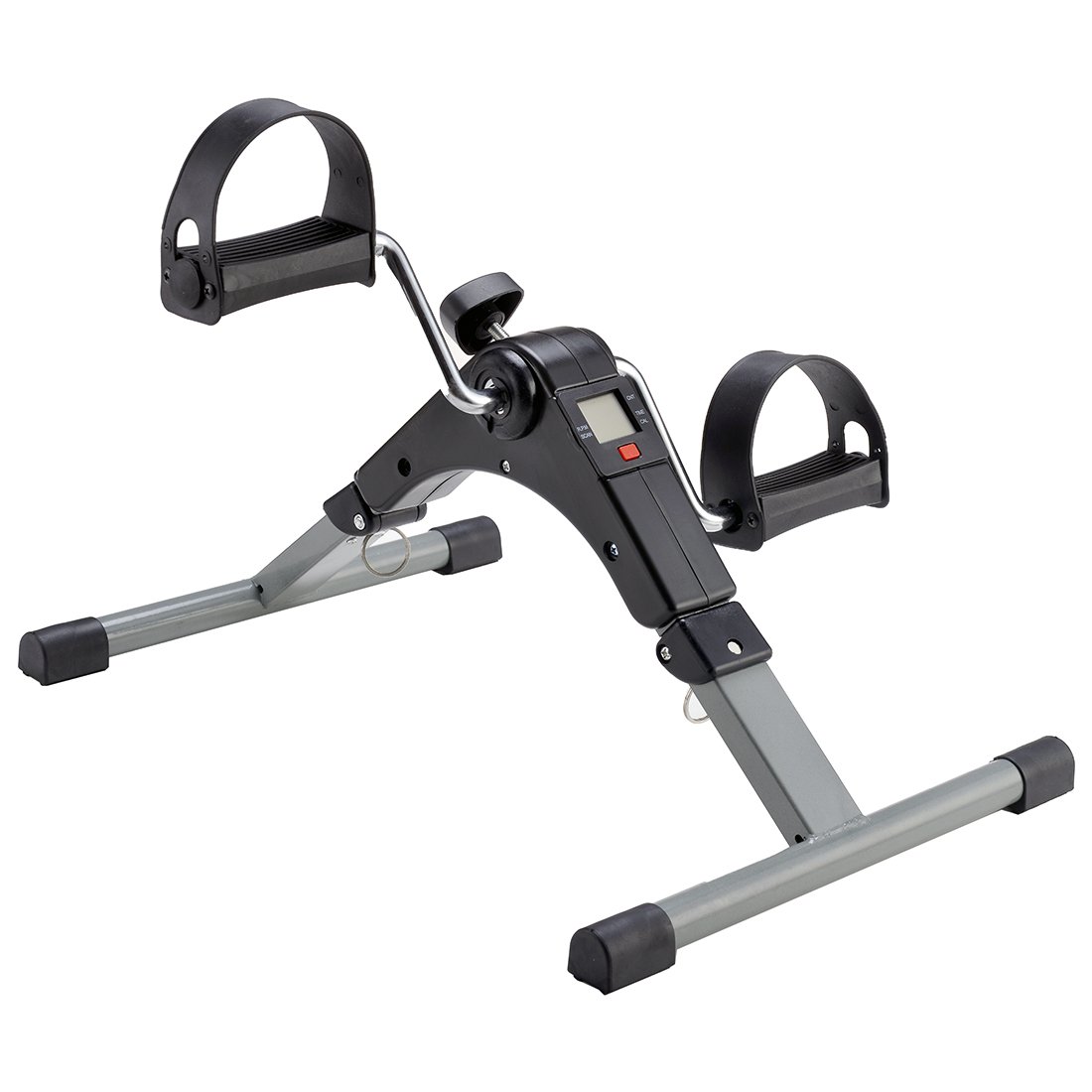 Pedaleador Estático Plegable | Mini Bicicleta Estática Brazos y Piernas | Ejercitador Rehabilitación Mayores | Pedales Antideslizantes | Monitor LCD | Fitness en Casa y Oficina