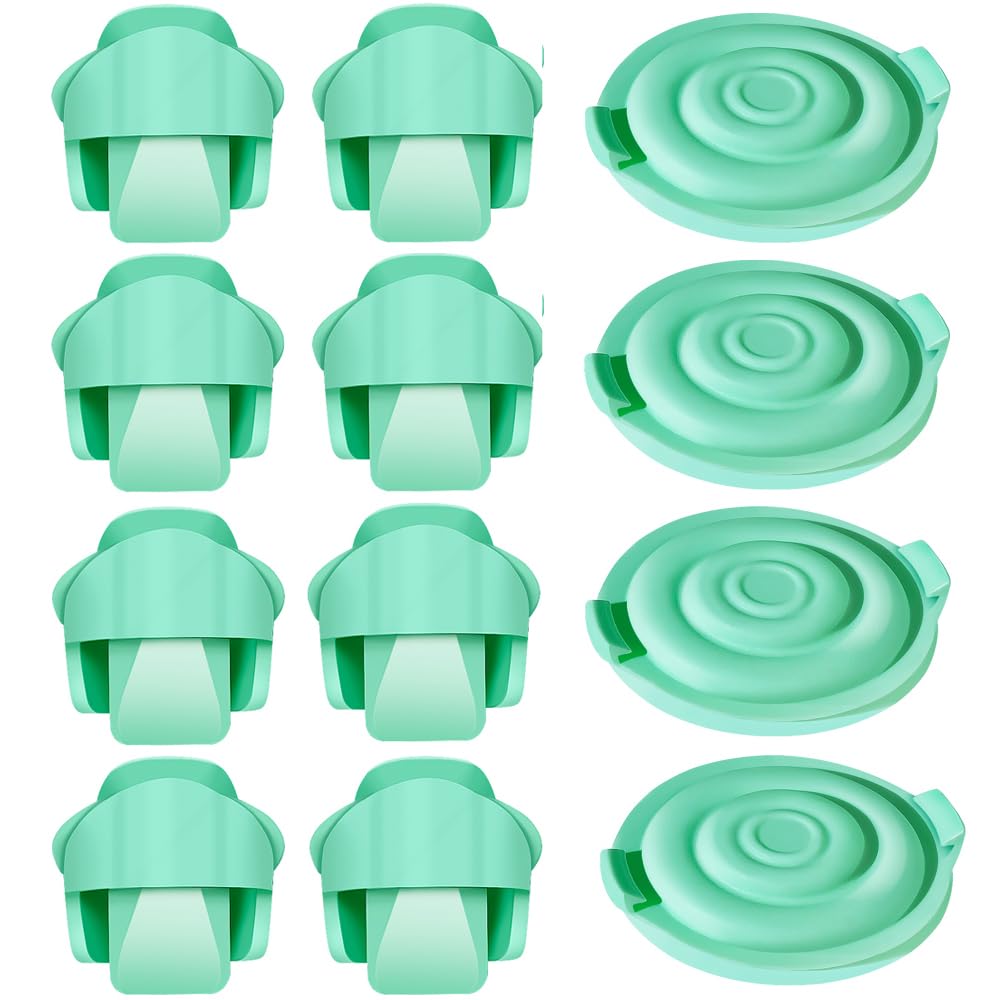 TB Tbuymax 8 válvulas de pico de pato, 4 sellos de bomba, diafragma compatible con extractor de leche Elvie portátil y piezas de bomba de repuesto