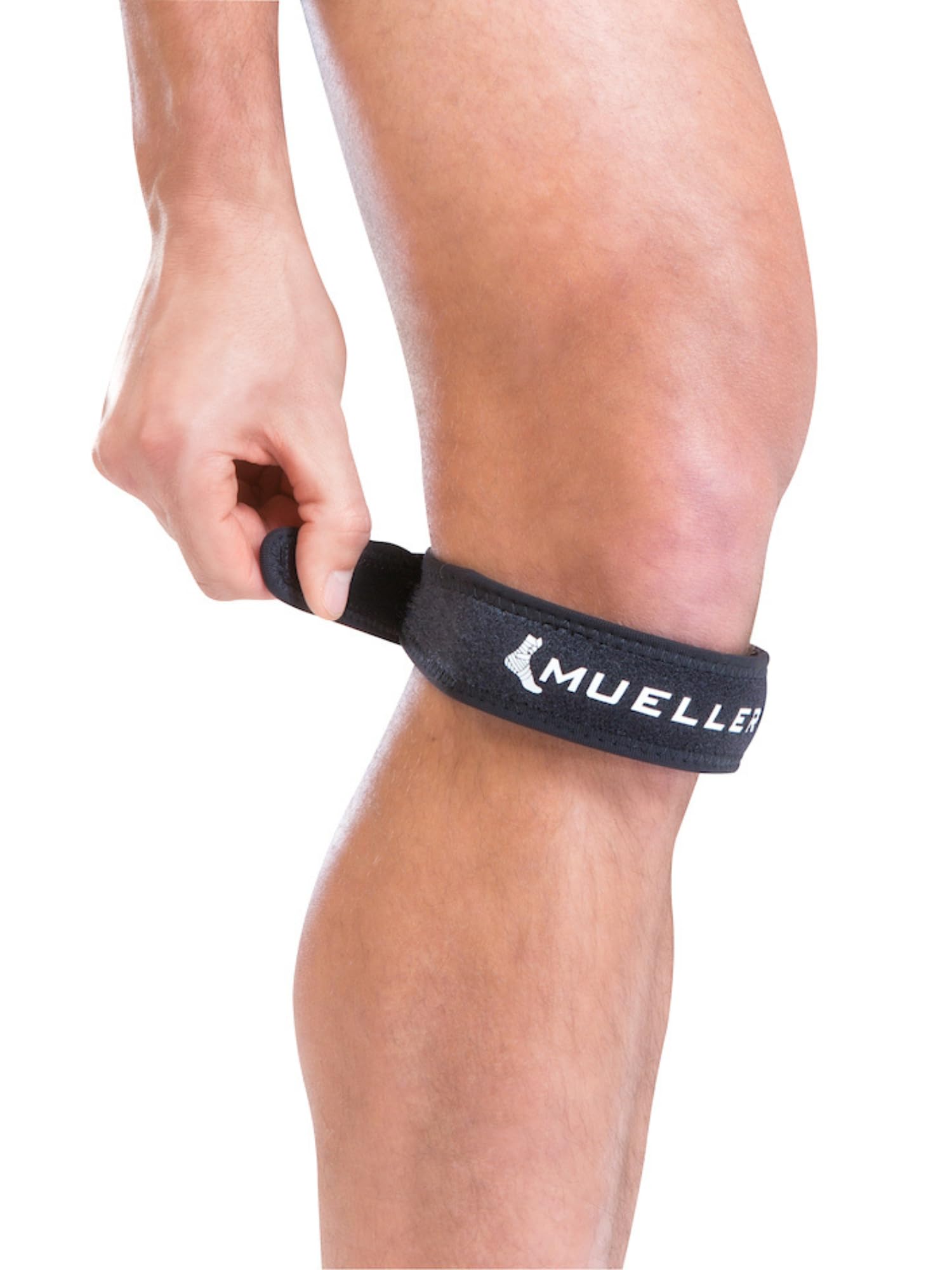 MUELLER Jumpers Knee Strap, Rodillera, Negro