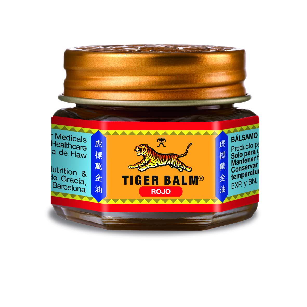 Tiger Balm Rojo – Bálsamo Original para Masajes con Efecto Calor, Alivio Muscular y Articular, Fórmula Tradicional con Canela, Clavo, Mentol y Alcanfor – 19 g