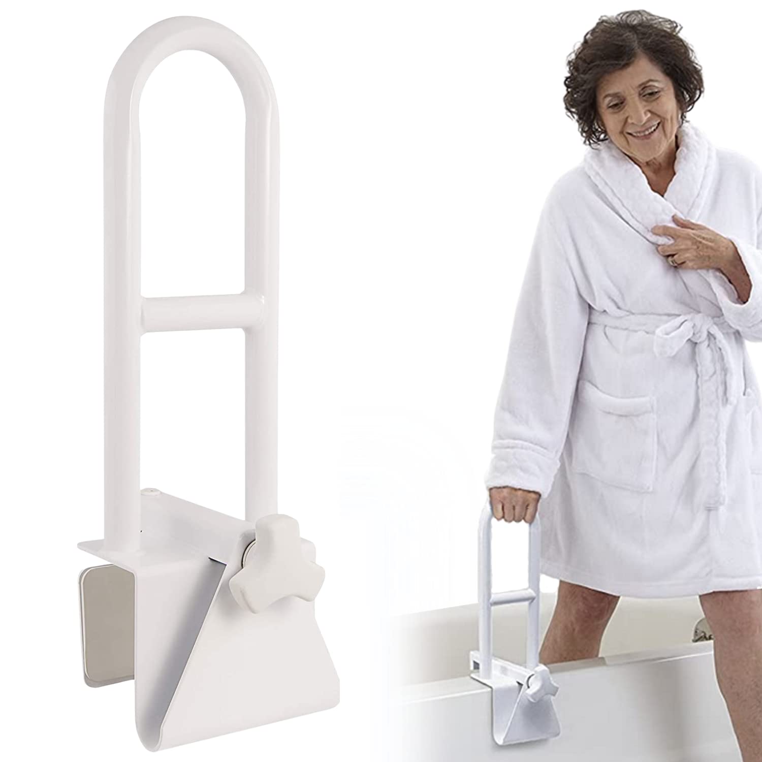 OrtoPrime Asa bañera Adultos y Niños - Agarraderas baño - Asidero para Baño - Barra ducha - Agarrador ducha Personas Mayores - Asidero Bañera Adultos - Apoyo Bañera - Asa de SEGURIDAD para Baño