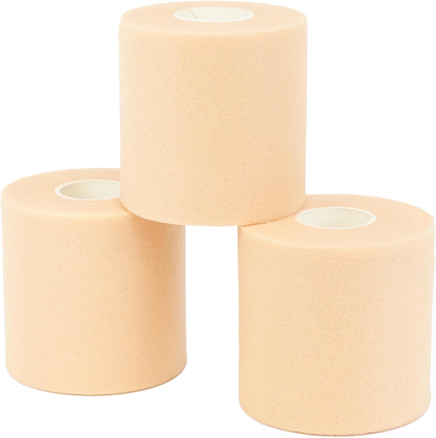 PRETAPE 7cm x 27m. Vendaje deportivo underwrap de espuma suave no adhesiva para acolchado. Marca Vendari (Beige)